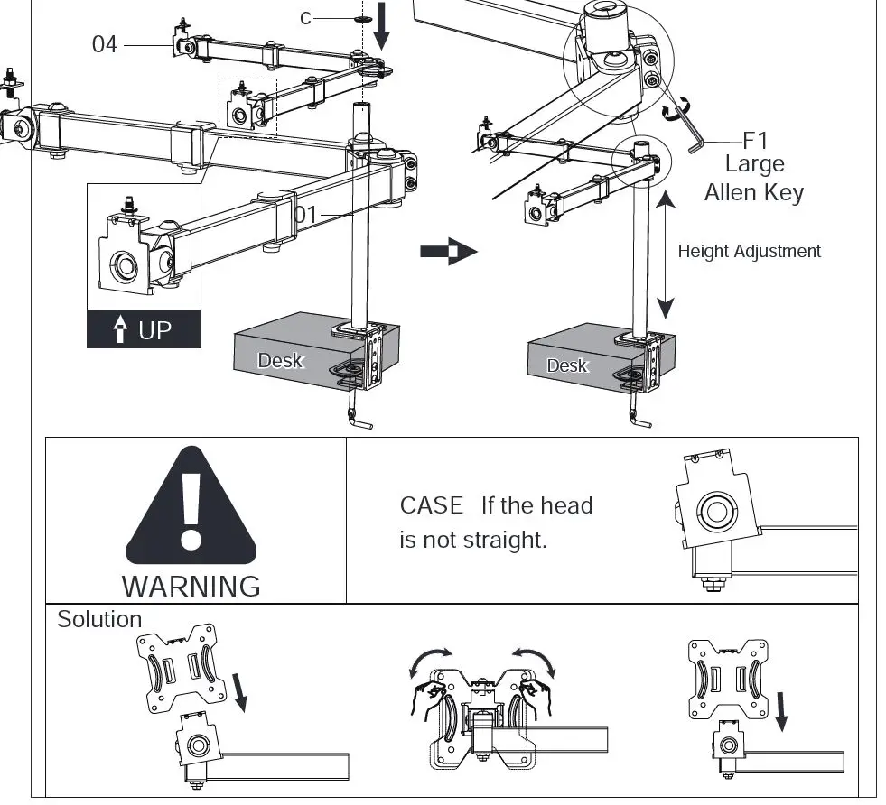 HUANUO-HNCM7-Dual-Monitor-Arms-Desk-Mount-img-10