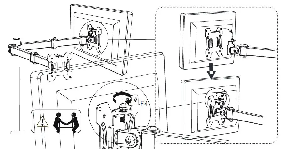 HUANUO-HNCM7-Dual-Monitor-Arms-Desk-Mount-img-12