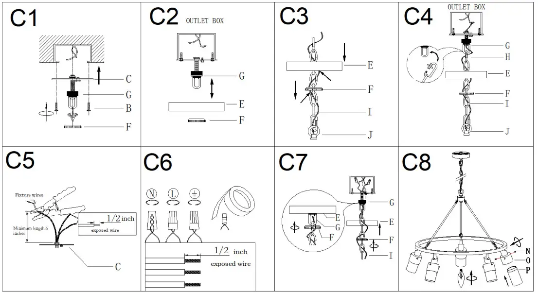 ZEVNI A04521 Fido 28 Inch Wide Gold 5-Light Chandelier - Figure 4