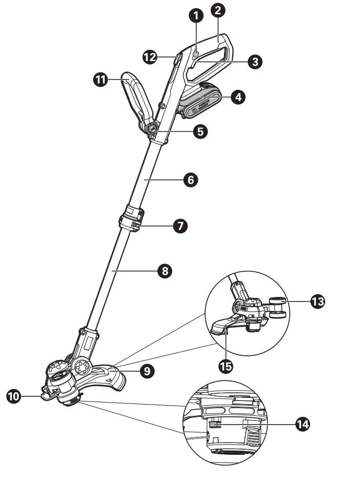 WORX WG163E 2-in-1 Grass Trimmer-Edger - Fig 1