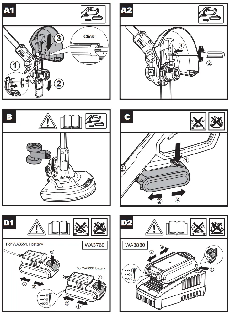 WORX WG163E 2-in-1 Grass Trimmer-Edger - Fig 2