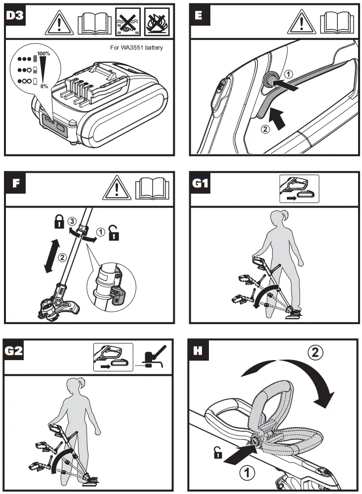 WORX WG163E 2-in-1 Grass Trimmer-Edger - Fig 3