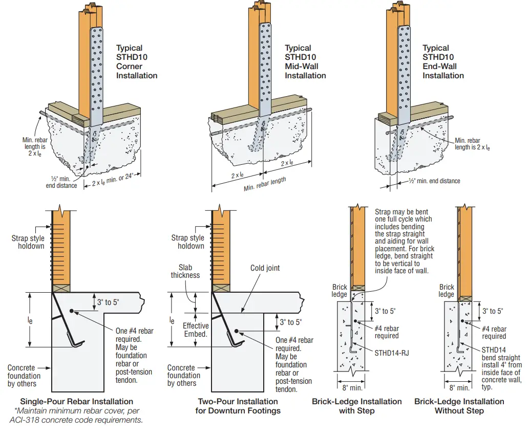 SIMPSON Strong-Tie LSTHD Wood Construction Connectors - fig 6