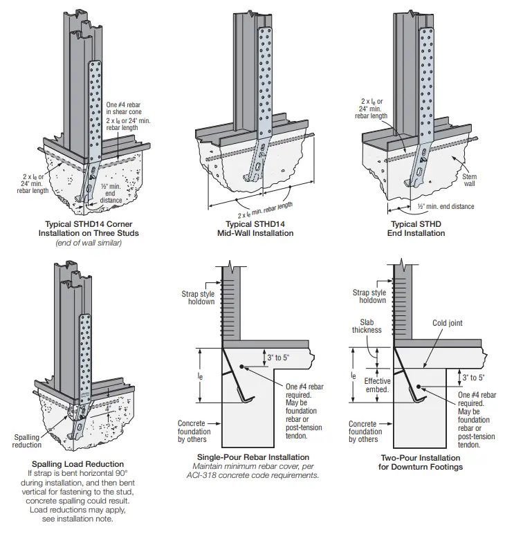 SIMPSON Strong-Tie LSTHD Wood Construction Connectors - fig 9