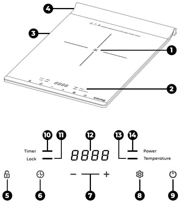 SIGURO-SGR-IC-G180B-Induction Hob-1