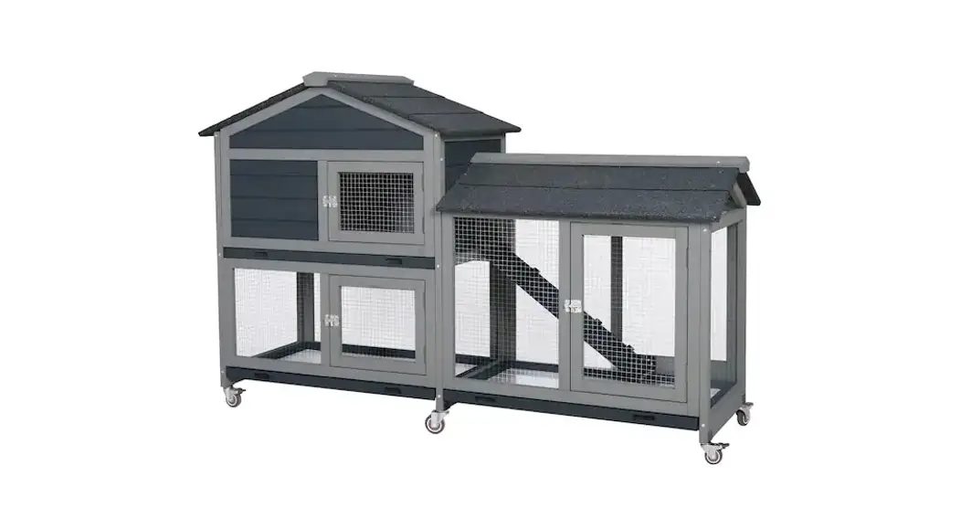 Aivituvin Air 68 Hutch Indoor Bunny Cage Outdoor Rabbit House Instruction Manual