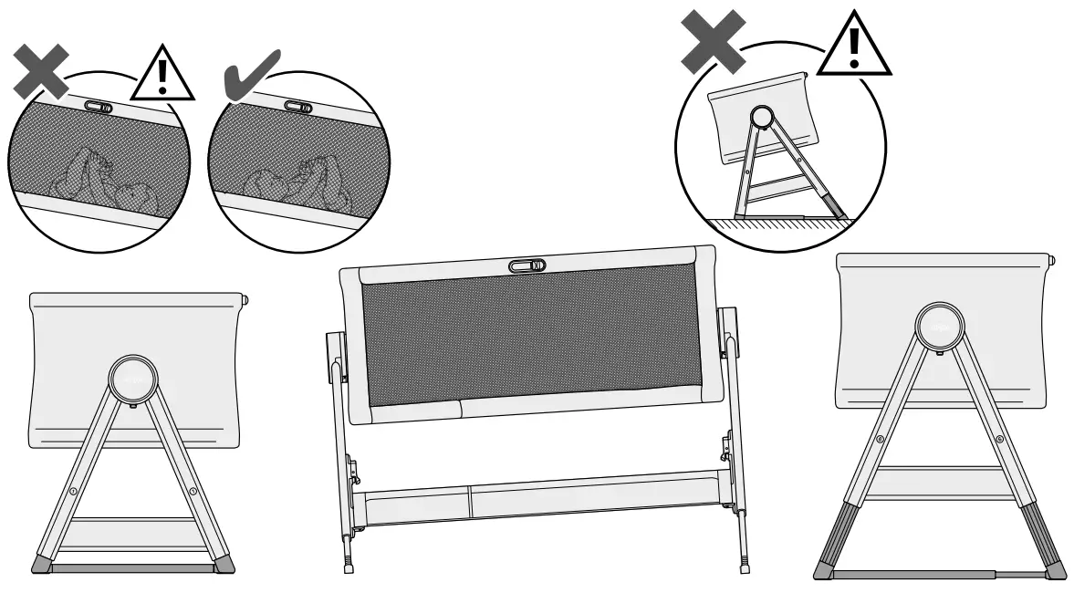 mamas papas Lua Bedside Crib - Fig 9