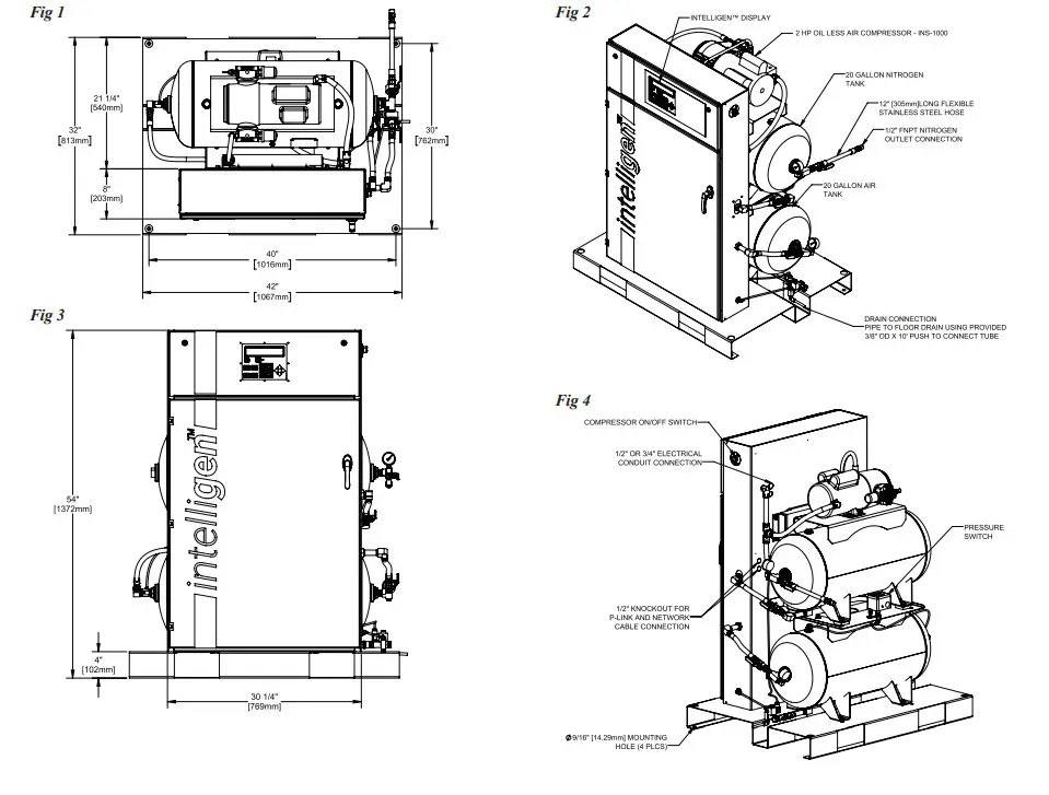 POTTER INS-1000 IntelliGen Nitrogen Generator img1