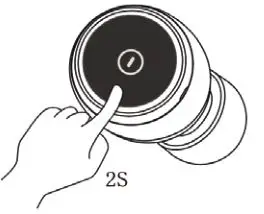 BLAUPUNKT TWS BTW-01 - Long press left touch button about 2s