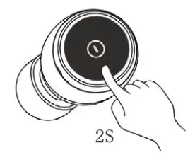 BLAUPUNKT TWS BTW-01 - Long press right touch button about 2s