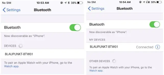 BLAUPUNKT TWS BTW-01 - To connecting your headphone to a Bluetooth device