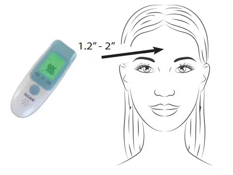 Berrcom JXB-183 Non-Contact Infrared Thermometer - MEASUREMENT