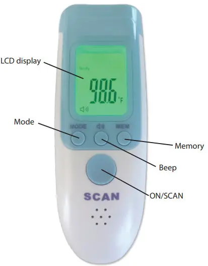 Berrcom JXB-183 Non-Contact Infrared Thermometer