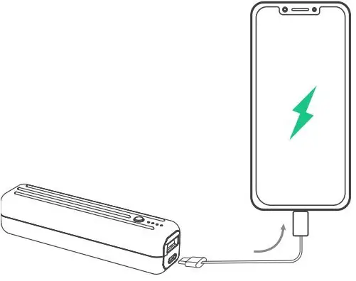ZENDURE SuperMini 5K 5000mAh USB-C PD Portable Charger User Manual - Charge your device with USB-C PD port