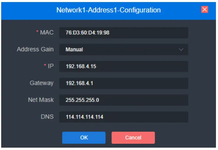 Login and network configuration