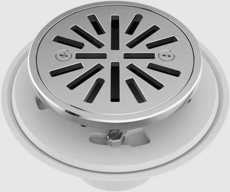 DELTA DT051411p Series 4 Inch PREFAB Round Shower Drain