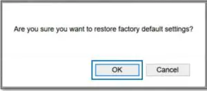 Restore Default Settings