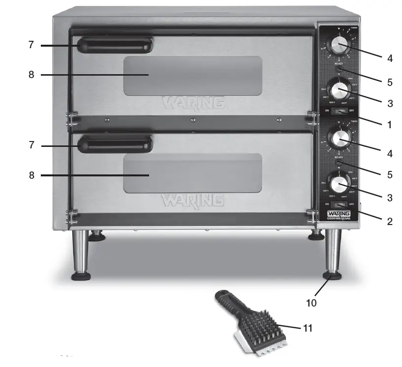 WARING COMMERCIAL WPO100 Pizza Oven PARTS AND ACCESSORIES 2