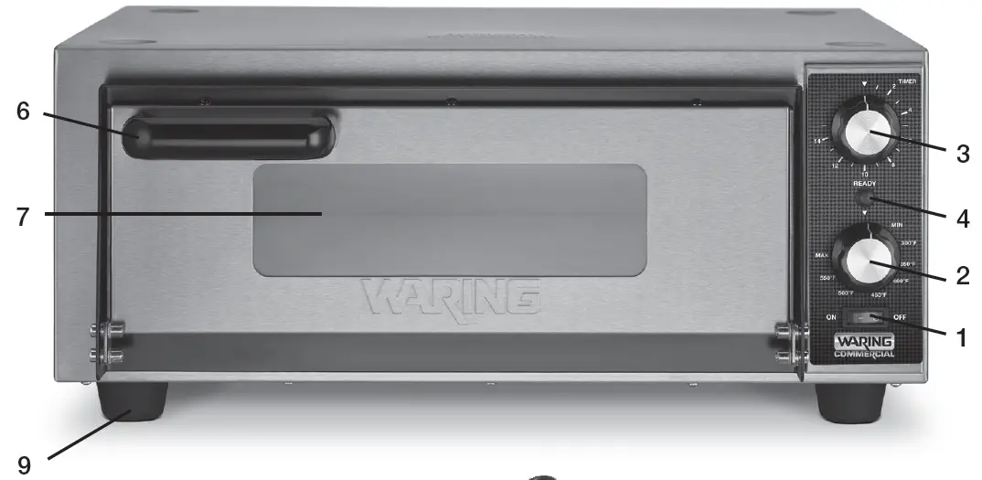 WARING COMMERCIAL WPO100 Pizza Oven PARTS AND ACCESSORIES