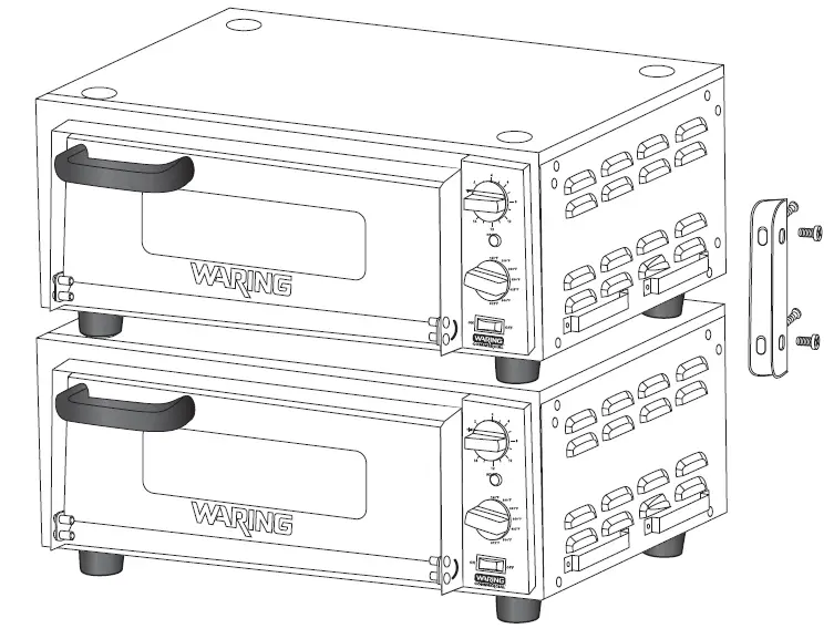 WARING COMMERCIAL WPO100 Pizza Oven STACKING