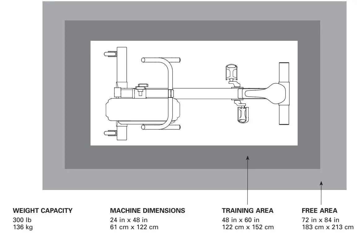 concept2 2900 BikeERG Stationary Exercise Bike Instruction Manual - PRODUCT DIMENSIONS