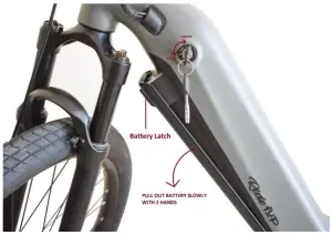 Ride1UP 700 Series Electric Bike - Battery Connection
