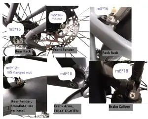 Ride1UP 700 Series Electric Bike - Nuts & Bolts