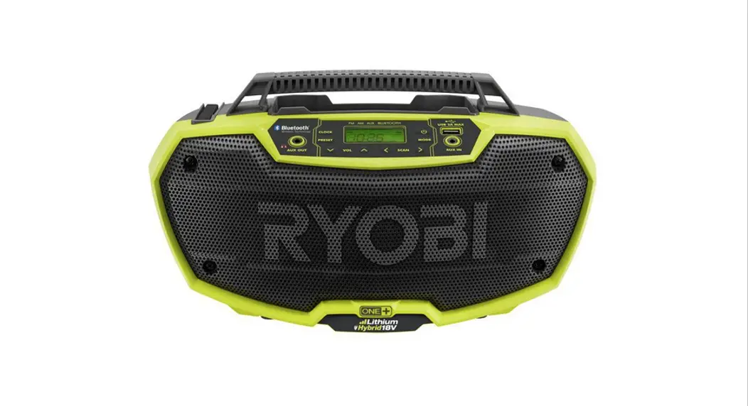 Ryobi 18v Dual Power Stereo Instruction Manual