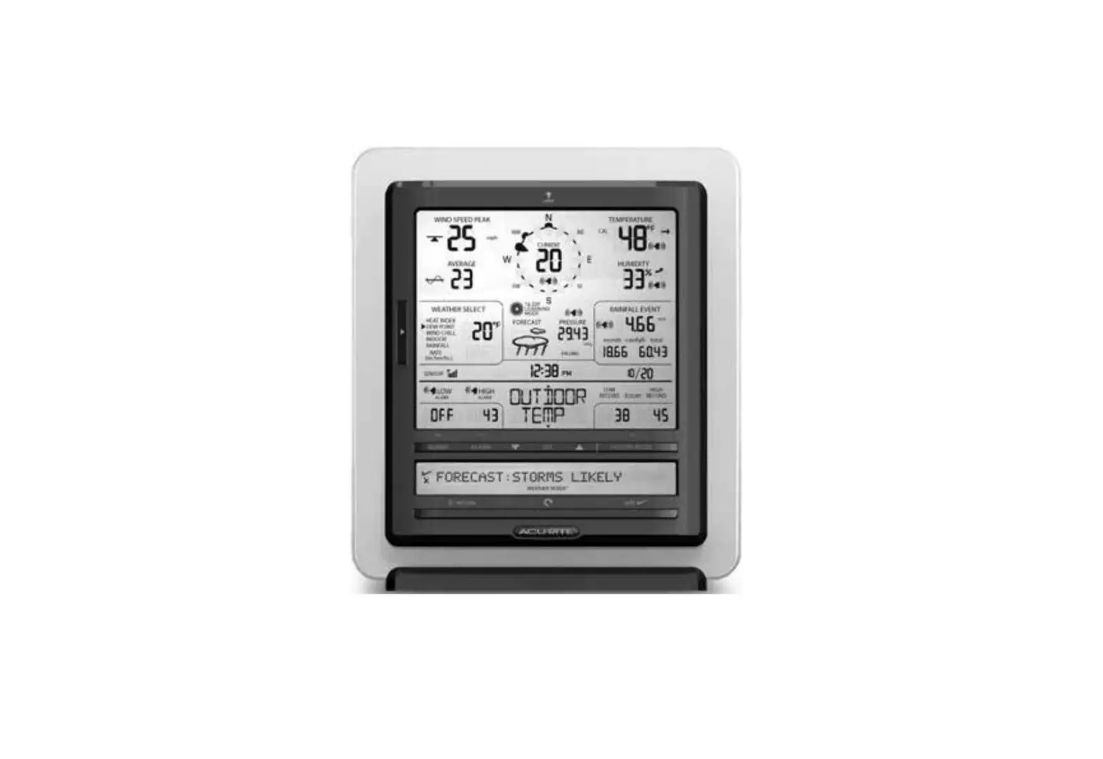 Acurite 06007rm Display For 5-in-1 Weather Sensor Instruction Manual