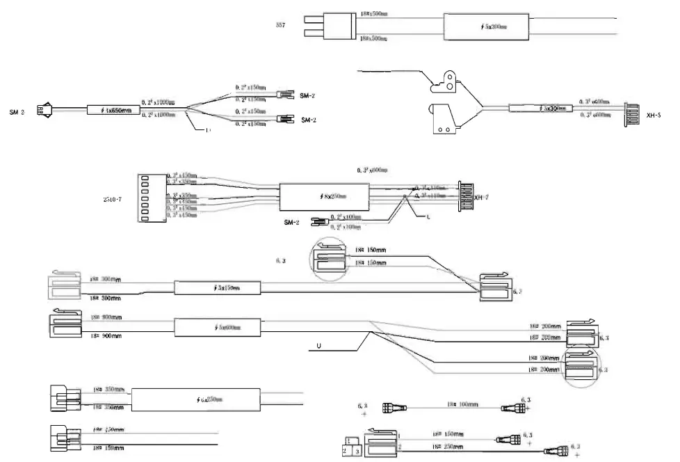 Handan City Jianerle Toy NEL 603 Battery Operated Children Car - Circuit diagram