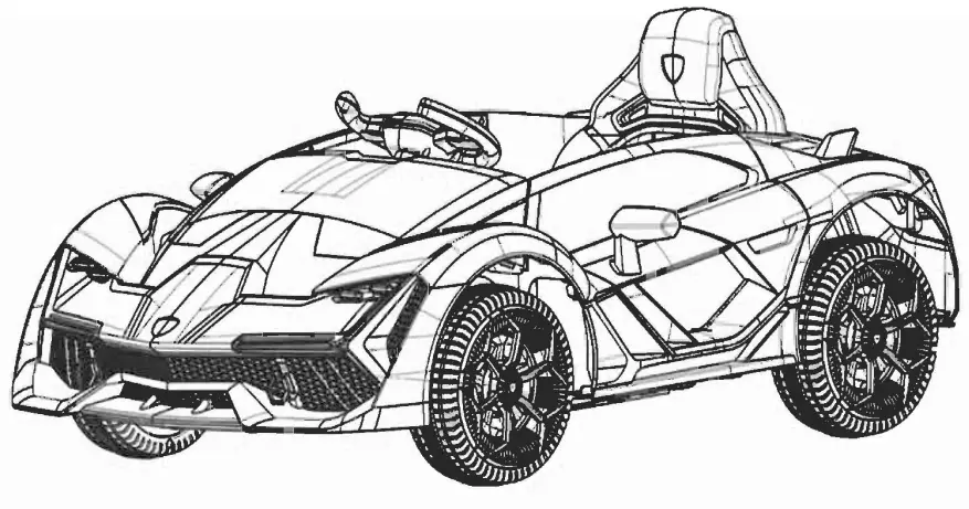 Handan City Jianerle Toy NEL 603 Battery Operated Children Car