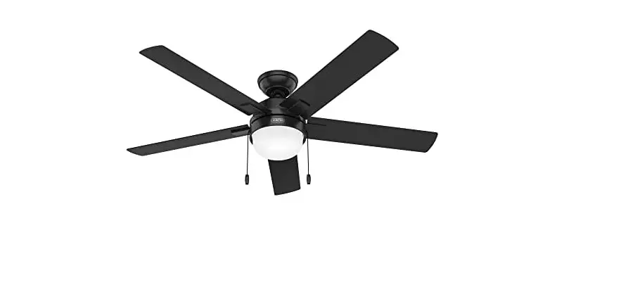 Hunter 51455 Matte Black 44 Inch Ceiling Fan Installation Guide