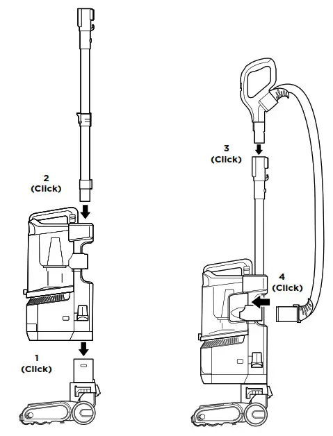 Shark UV850 Series Lift Away ADV DuoClean Power Fine Upright Vacuum - ASSEMBLY