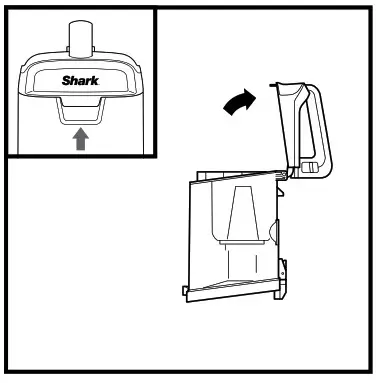 Shark UV850 Series Lift Away ADV DuoClean Power Fine Upright Vacuum - EMPTYING THE DUST CUP 3