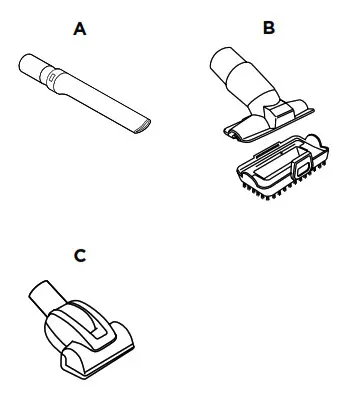 Shark UV850 Series Lift Away ADV DuoClean Power Fine Upright Vacuum - INCLUDED ACCESSORIES