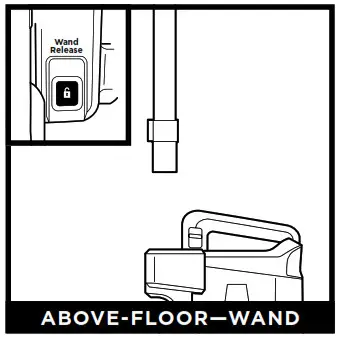 Shark UV850 Series Lift Away ADV DuoClean Power Fine Upright Vacuum - WAND