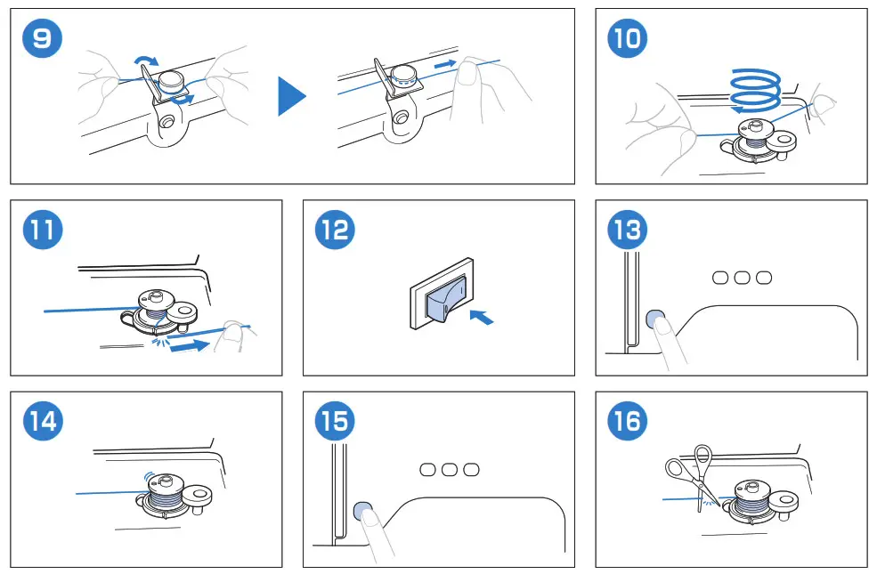 brother Automatic Bobbin Winding Sawing Machine- Bobbin Winding 3