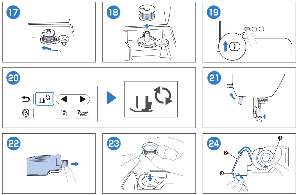brother Automatic Bobbin Winding Sawing Machine- Bobbin Winding 4