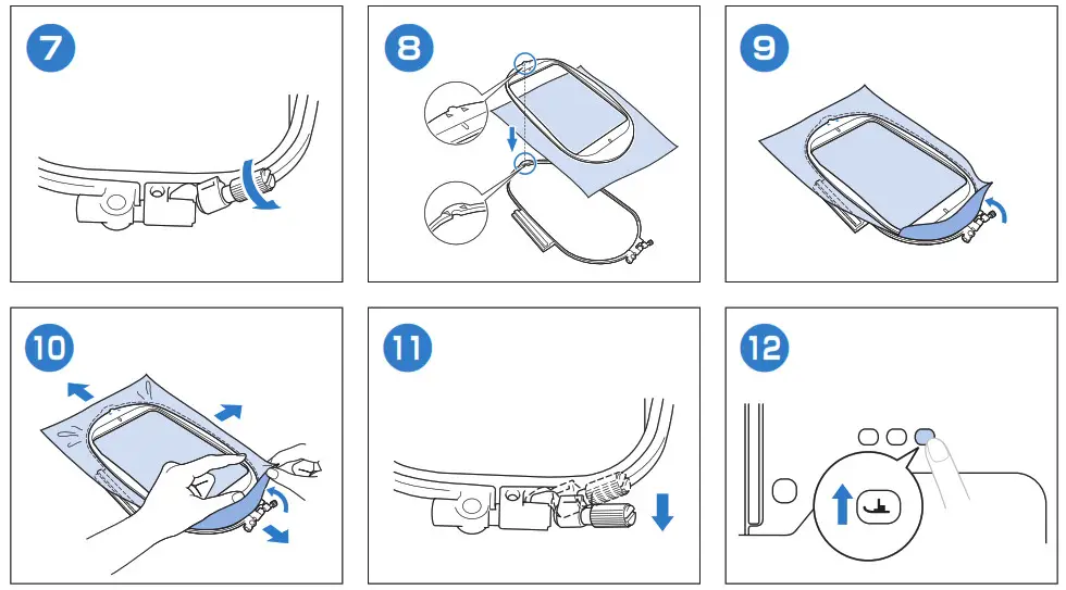 brother Automatic Bobbin Winding Sawing Machine- Preparing to Embroider 3