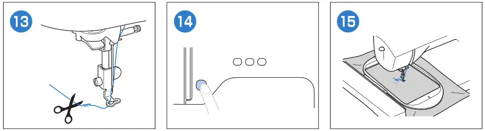 brother Automatic Bobbin Winding Sawing Machine- Selecting Embroidery Patterns 4