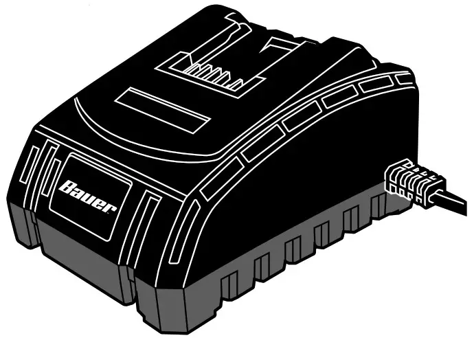 BAUER 57006 20V Lithium Ion 3 Amp Rapid Plus Battery Charger - Cover