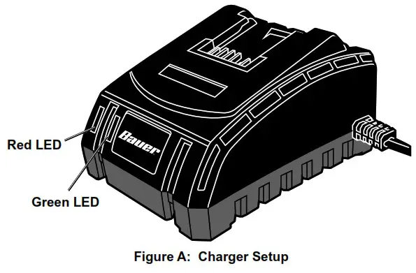 BAUER 57006 20V Lithium Ion 3 Amp Rapid Plus Battery Charger - Specifications