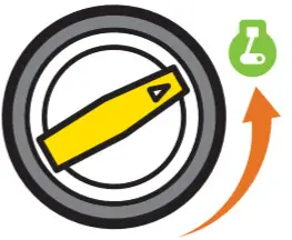 CHAMPION 201049 4500W Open Frame Inverter Generator - EZ Start dial 2