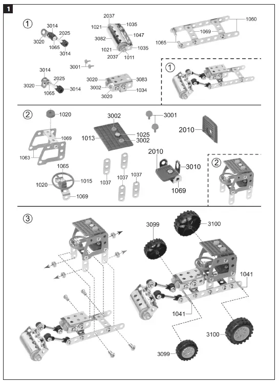 KAYOBA 017104 4-in-1 161 Parts Construction Set 1