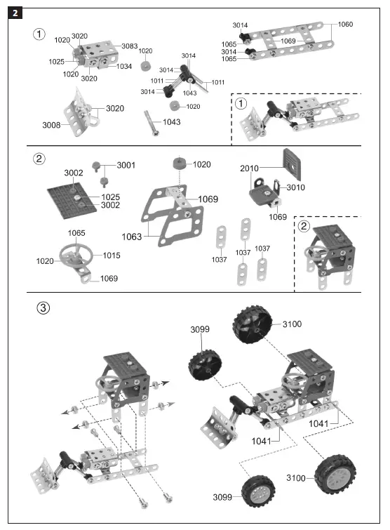 KAYOBA 017104 4-in-1 161 Parts Construction Set 2