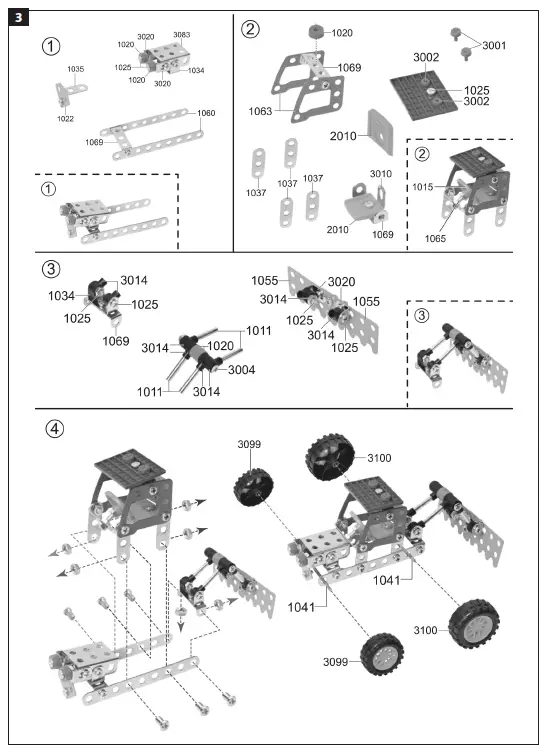 KAYOBA 017104 4-in-1 161 Parts Construction Set 3