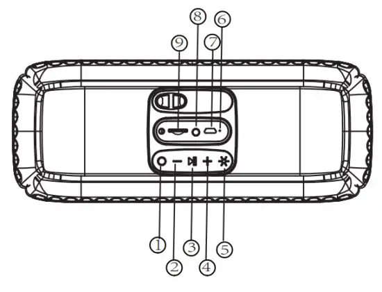 New Times Global NT B809 Bluetooth Speaker - parts