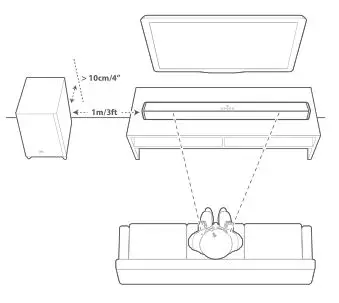 JBL Cinema SB160 - Place the Soundbar on the table