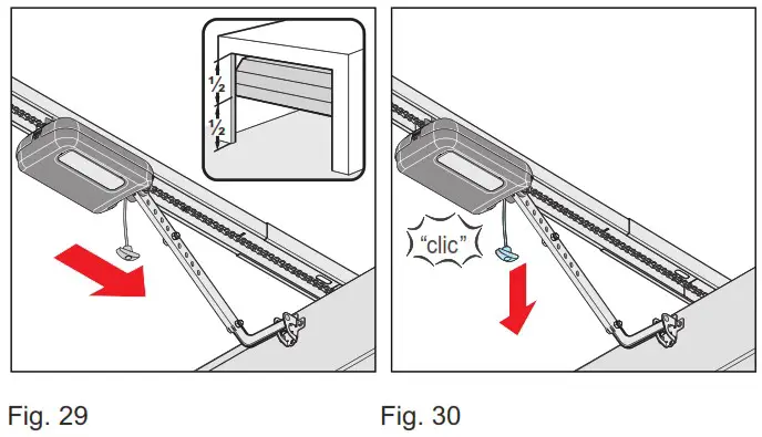 SOMMER Pro Intelligent Garage Door Operator with Separate Control Unit - Attachment to the door 16