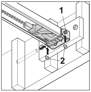 SOMMER Pro Intelligent Garage Door Operator with Separate Control Unit - Attachment to the door 4